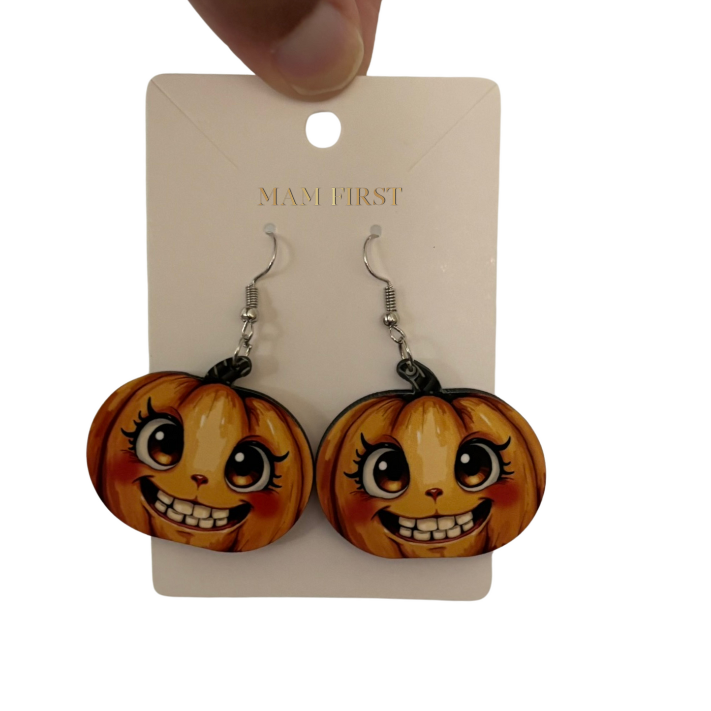 Smiling Pumpkin Earrings