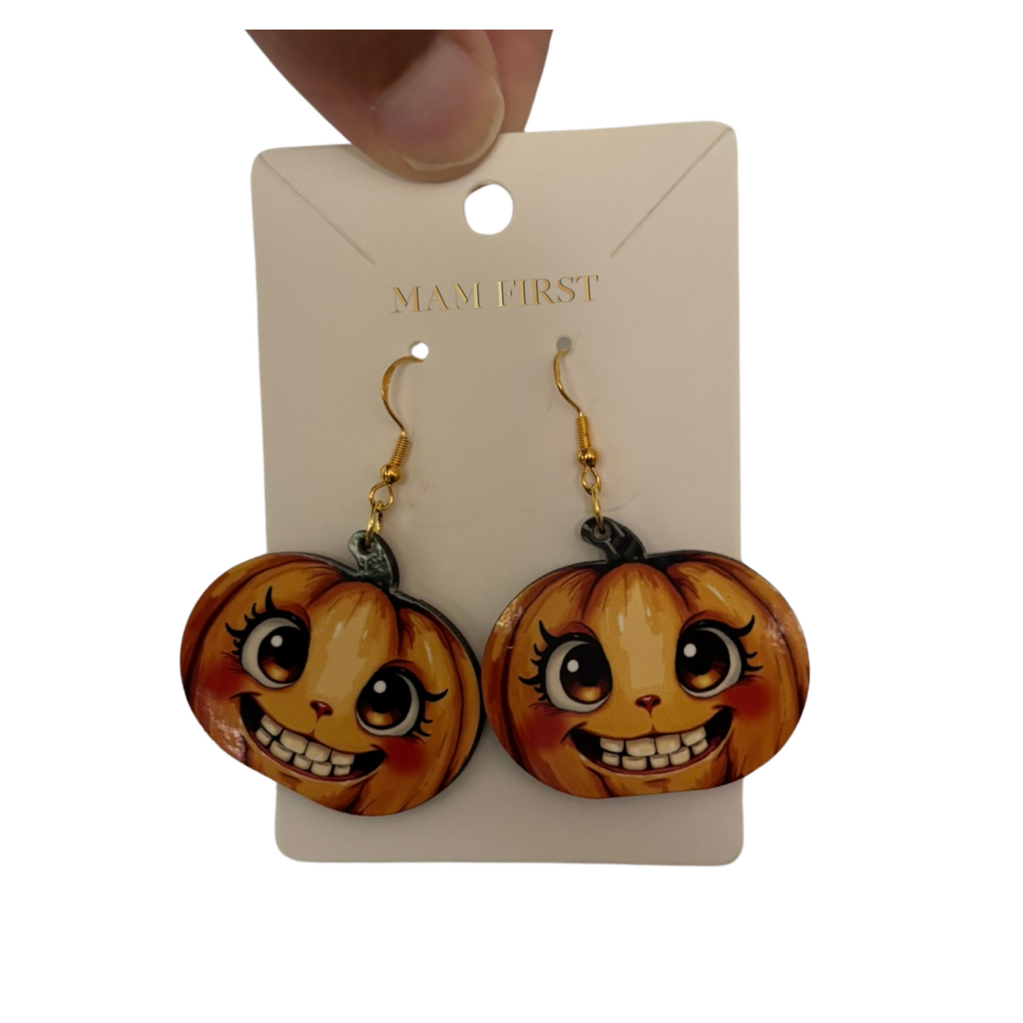 Smiling Pumpkin Earrings