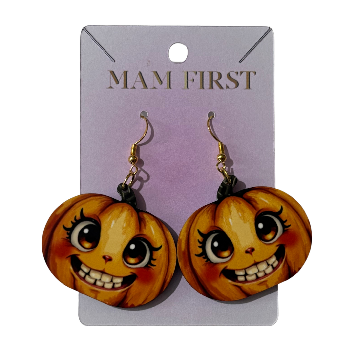 Smiling Pumpkin Earrings