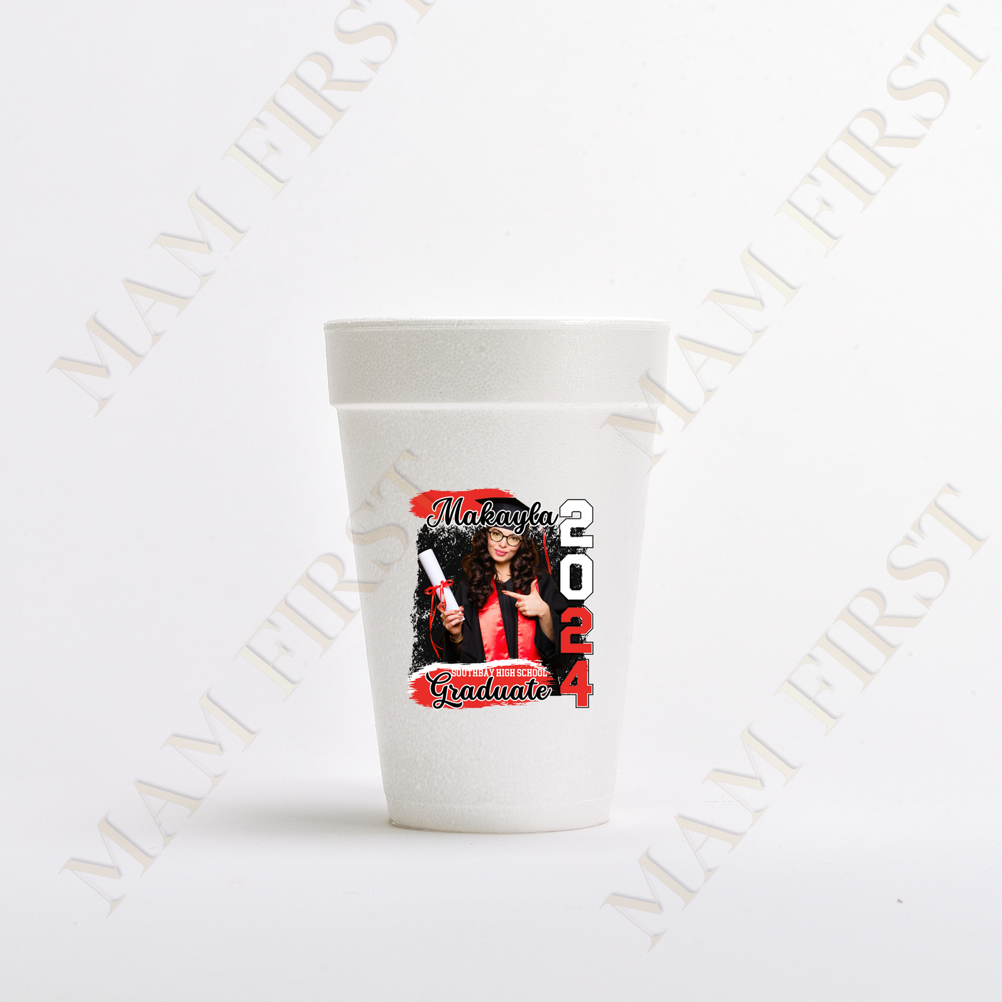 Personalized Styrofoam Party Cups