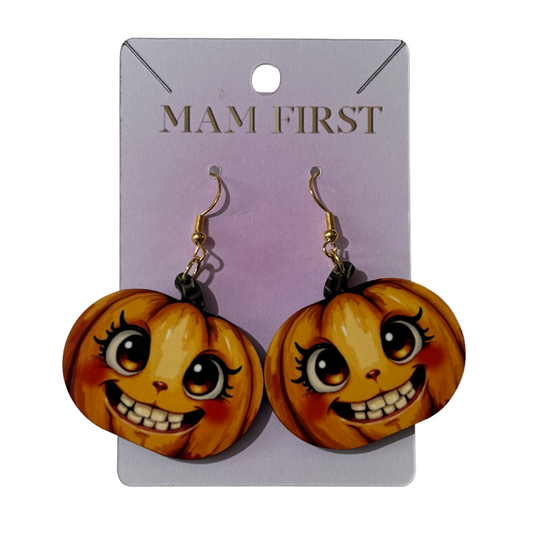 Smiling Pumpkin Earrings